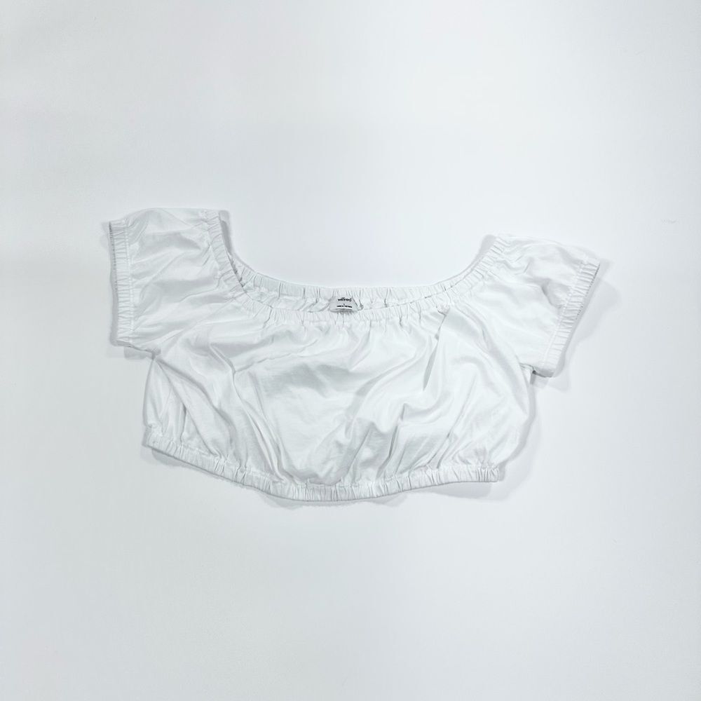 Wilfred Aritzia cropped top shirt L